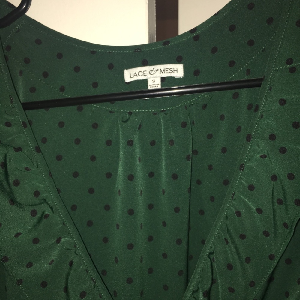 PRECIOUS-polka-dot & ruffles wrap dress!